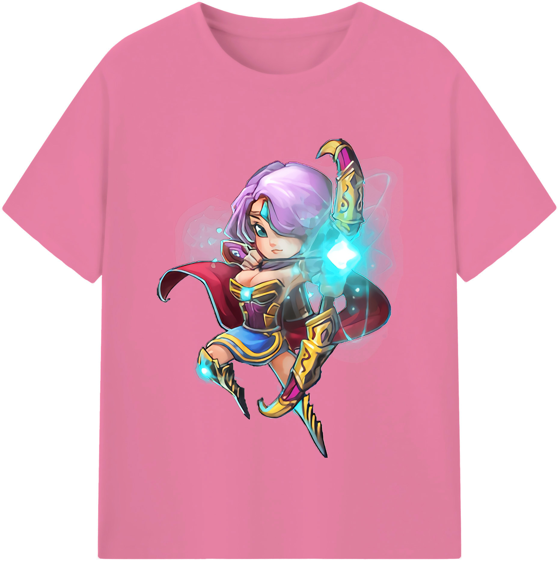 リーグ・オブ・レジェンド League of Legends LOL 綿100％半袖Tシャツ（フロントプリント）